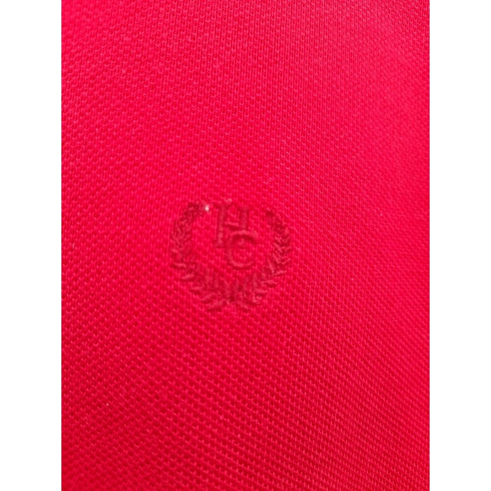 Vtg Mens Hunt Club Golf Polo Shirt Red Short Sleeve New with tags L - Picture 4 of 11